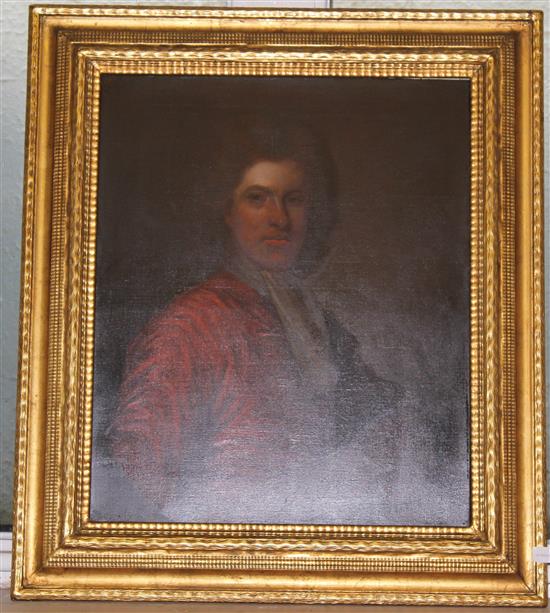 Gilt frame oil portrait of a man